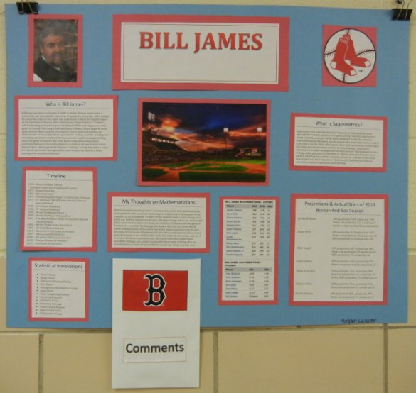 Student Poster about Bill James