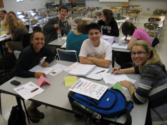 Grouping students using name tags