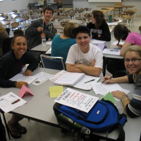 Grouping students using name tags